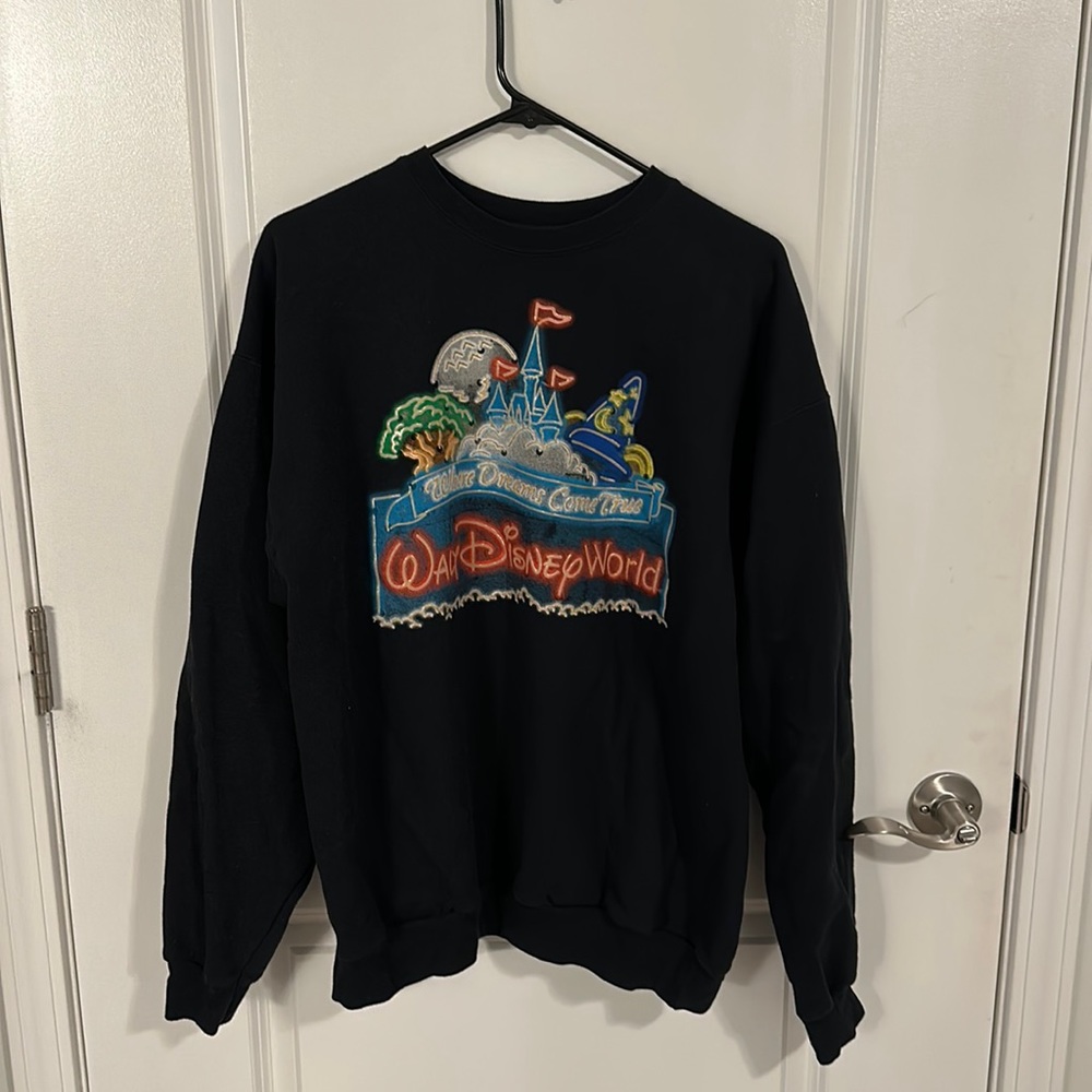 Walt Disney World Neon Crewneck Sweatshirt